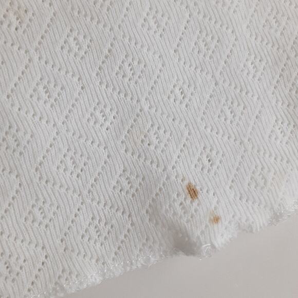 Vintage Guess Y2K Beaded Camisole Cream Sheer Lace Womens S Bohemian Cowgirl - Picture 4 of 9